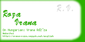 roza vrana business card